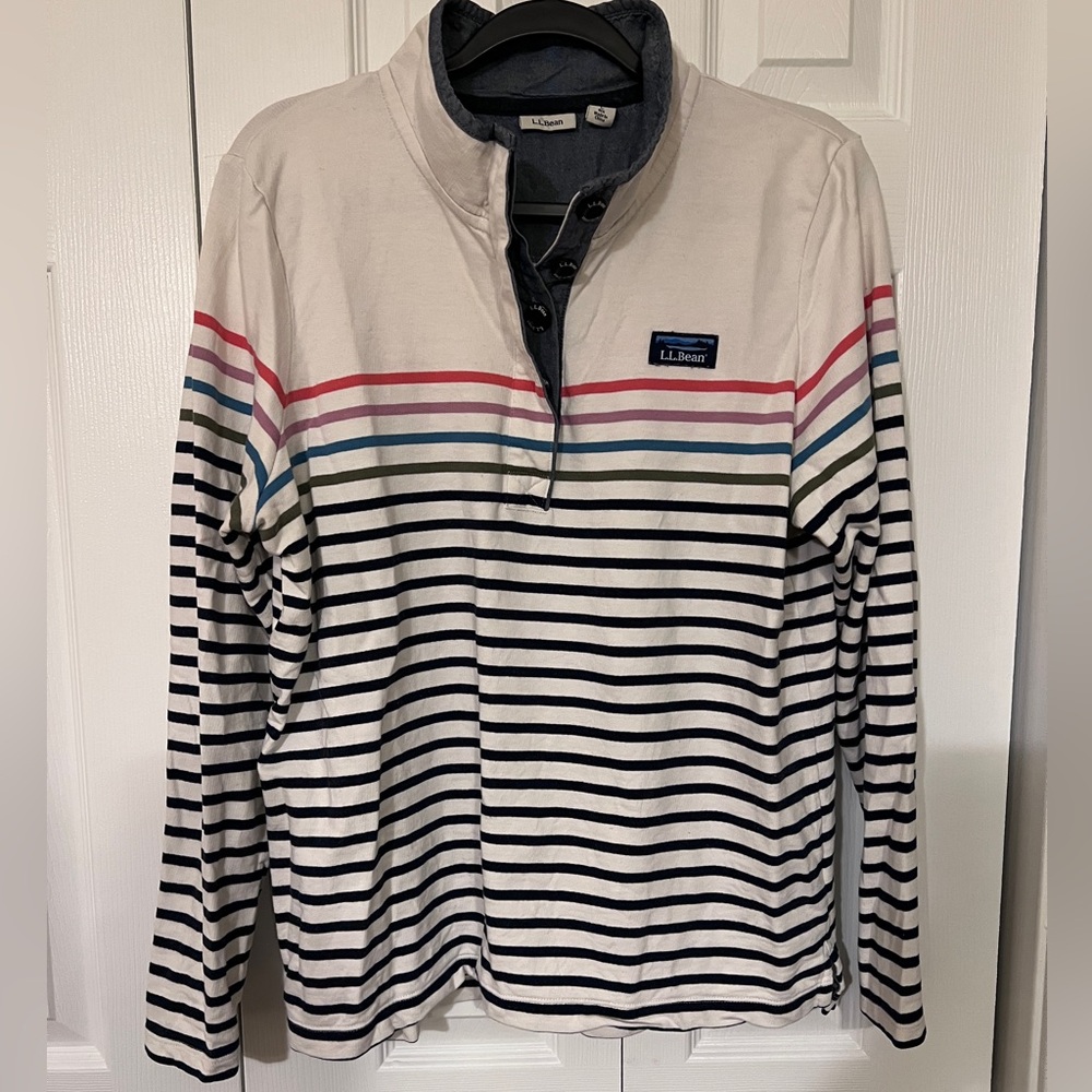 L.L.Bean Women's Peaks Island Quarter-Zip Pullover